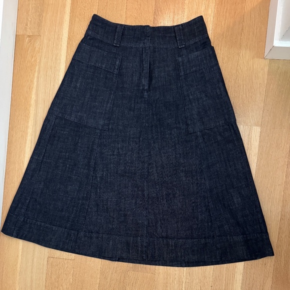 Toast UK A-line Denim Skirt - Picture 1 of 4